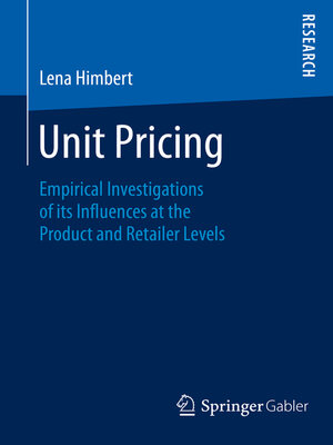 cover image of Unit Pricing
